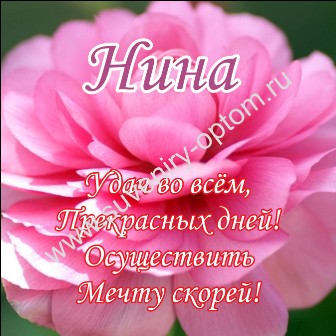 Нина именные поздравления 2