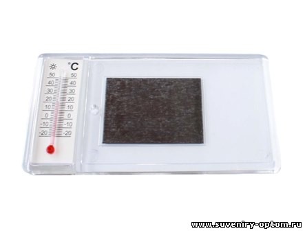 Заготовки магнитов акриловых прямоугольных с термометром