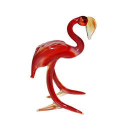 Стеклянная фигурка «Птица12. Фламинго»