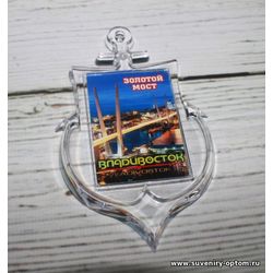 Магнит акриловый якорь «Владивосток. Золотой Мост»
