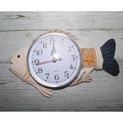 Часы-панно рыба 