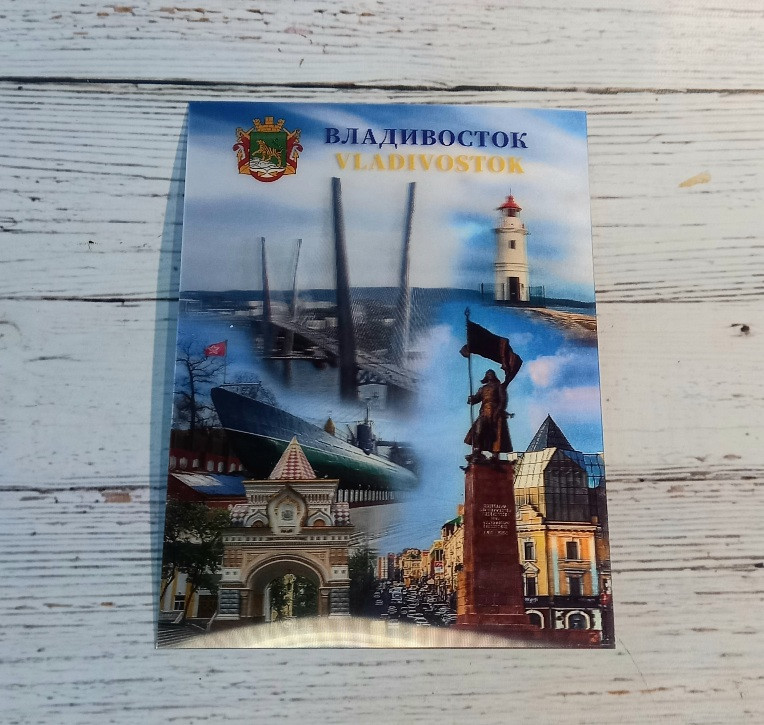 Магнит 3d 15х20 см «Владивосток. Коллаж2»