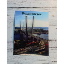 Магнит 3d 15х20 см «Владивосток. Золотой Мост»