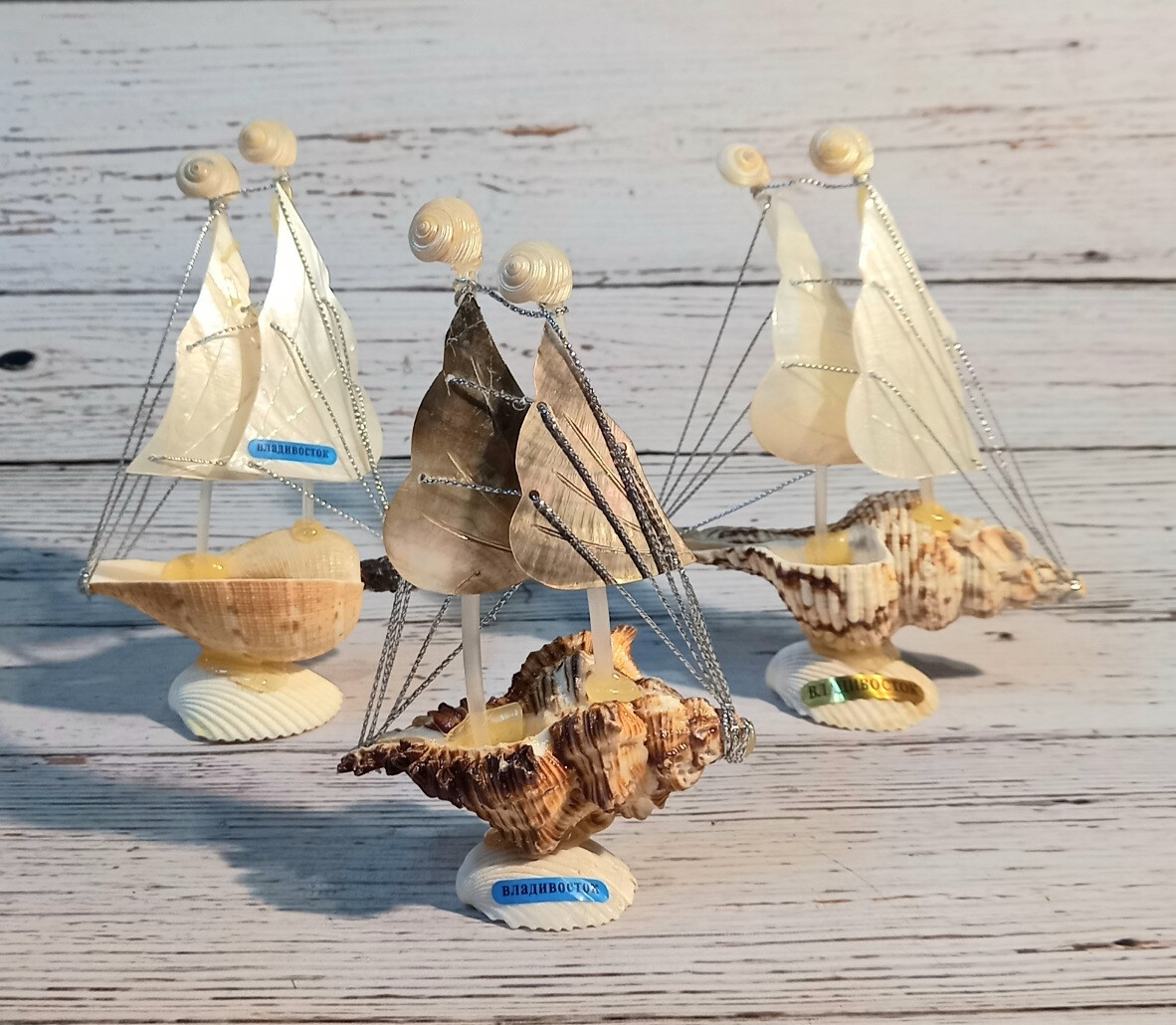 Корабль из ракушек 