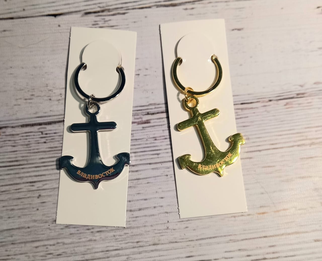 Брелок-якорь металл