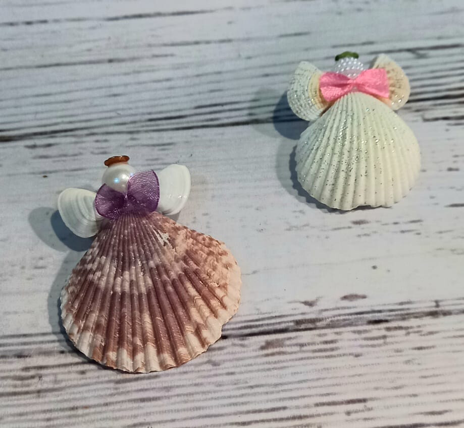 Магнит из ракушек Ангелочек, микс