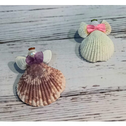 Магнит из ракушек Ангелочек, микс