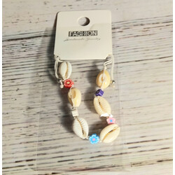 Браслет Ракушки с цветочками